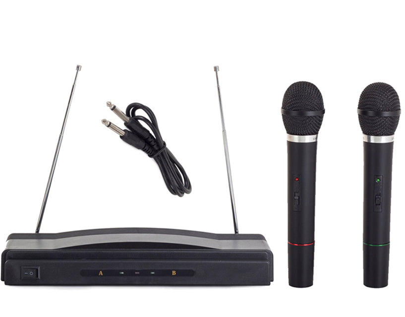 Set pentru Karaoke, Zola®, statie cu 2 microfoane fara fir, negru Set pentru Karaoke, Zola®, statie cu 2 microfoane fara fir, negru